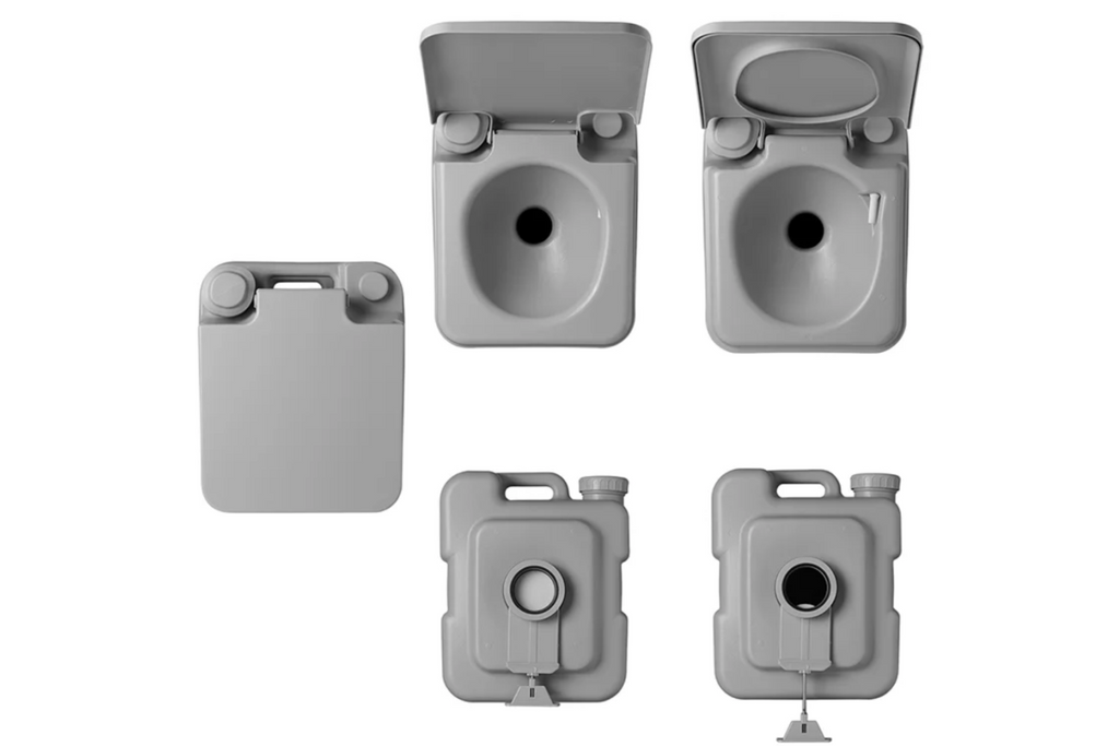ProPlus 370415V01CR Draagbaar campingtoilet Grijs 10L/20L