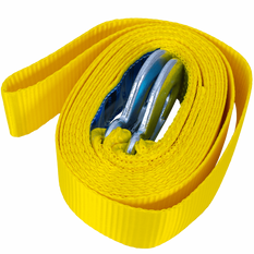UNITRAILER sleepkabel met haken sleepband 5m/50mm/4t geel
