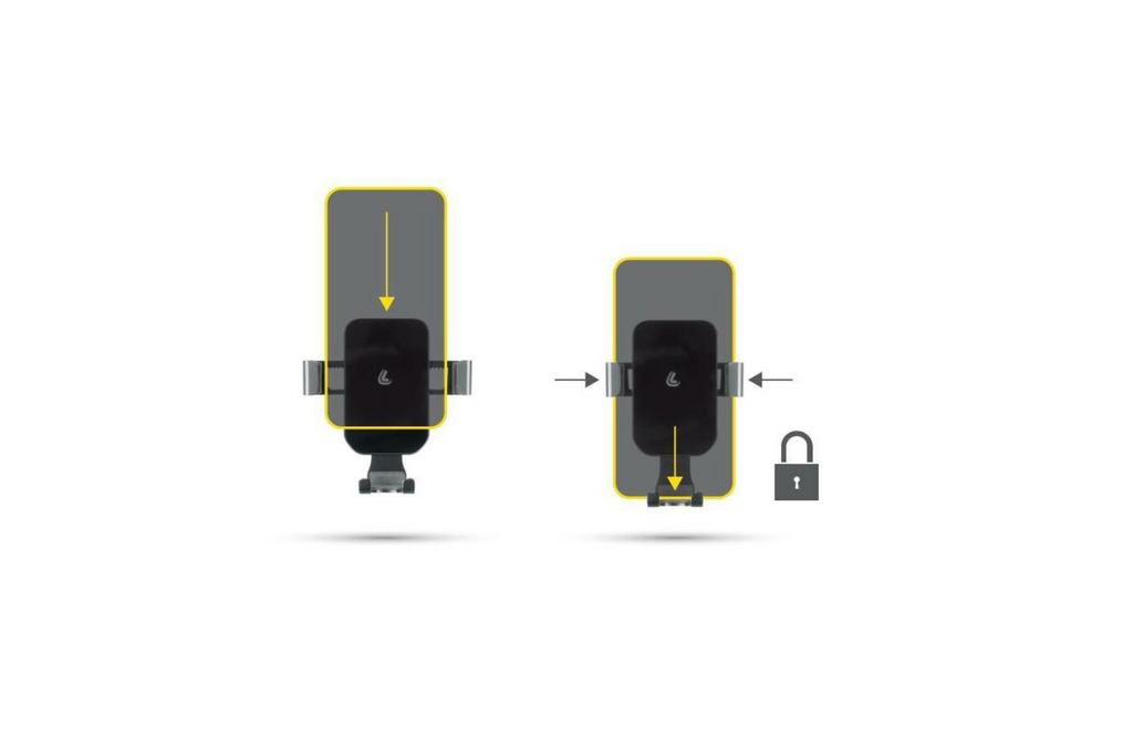 Graviton LAMP telefoonhouder voor het ventilatierooster