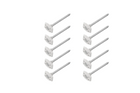 Set van tien ProPlus grondzeilharingen 361736V01 metalen kampeermatharingen 10 cm