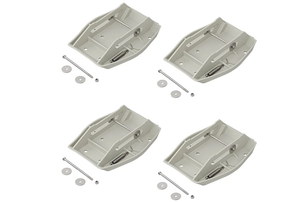 Set van vier ProPlus 361519 aanhangerstabilisatorsteunen met veer 20,5x27,5cm