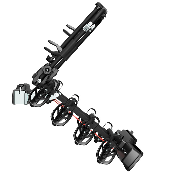 Peruzzo Parma 4 - fietsendrager voor op de trekhaak voor 4 fietsen (zwart)