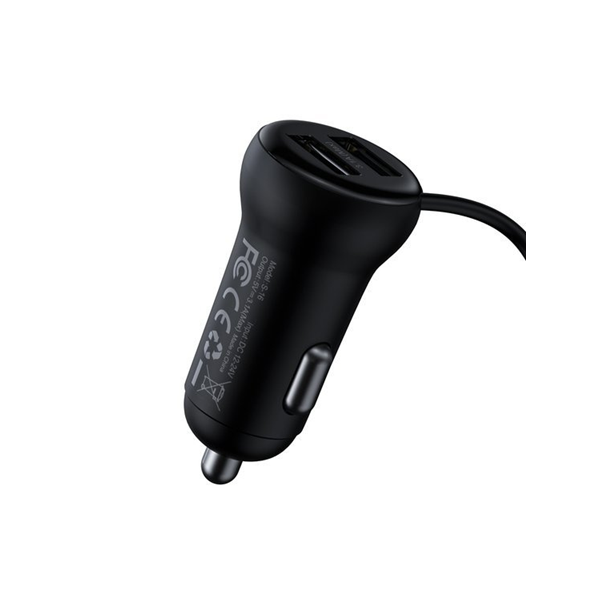 FM-zender BASEUS T typed S-16 bluetooth 5.0 MP3 + autolader 2x USB