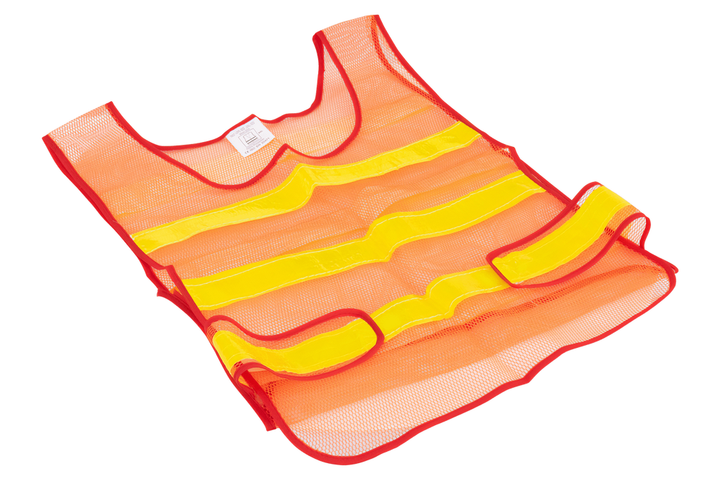 HERMON XXL oranje reflecterend vest met klittenbandsluiting aan de zijkant