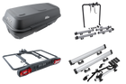 Platform met trekhaakbox + adapter voor het vervoeren van 3 fietsen Inter Pack Re-Cargo