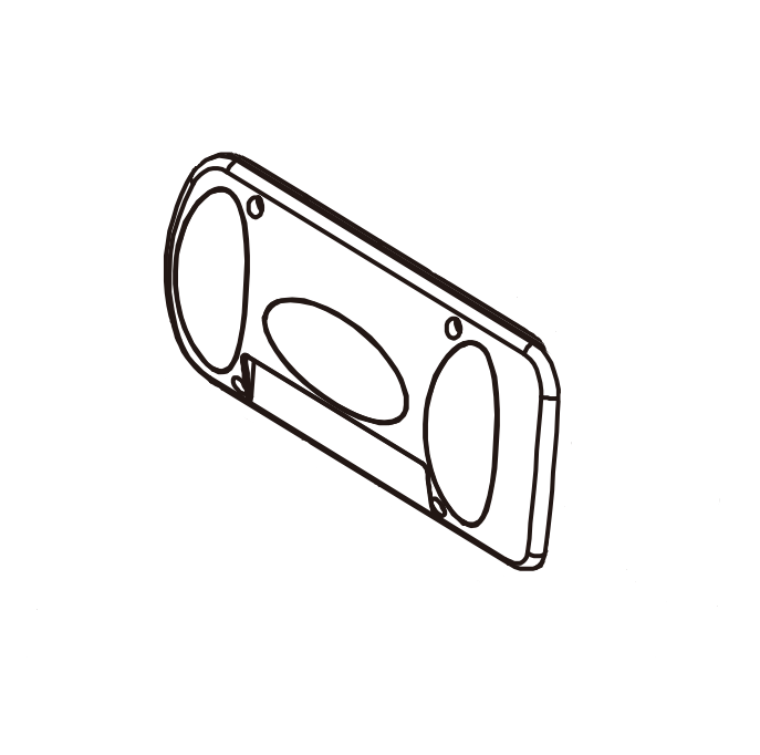 Lampenkap voor Inter Pack Quattro/Trio/Duo fietsplatform (rechts)