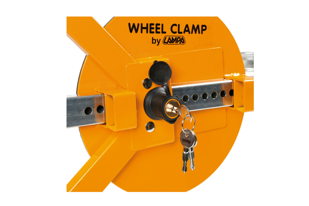 Wielvergrendeling LAMP WHEEL CLAMP antidiefstalbeveiliging voor wielen van 13–18 inch