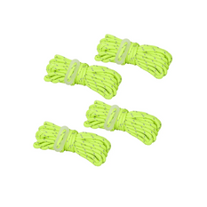Set van vier ProPlus scheerlijnen 361802 fluorescerende lijnen voor een tent van 4 meter