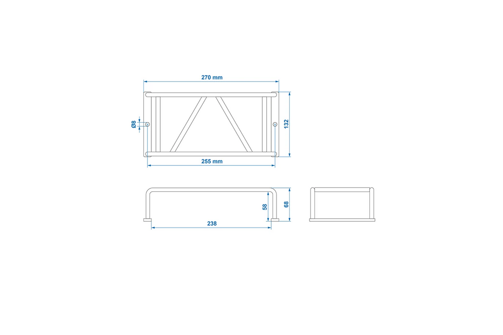 ProPlus beschermrooster voor achterlicht van aanhanger, achterlichtafdekking 238x132x58mm