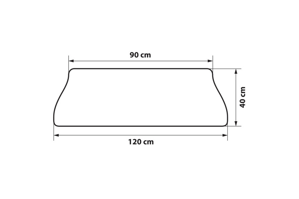 Beschermmat voor de achterbumper LAMP kofferbakafdekking 120x40cm