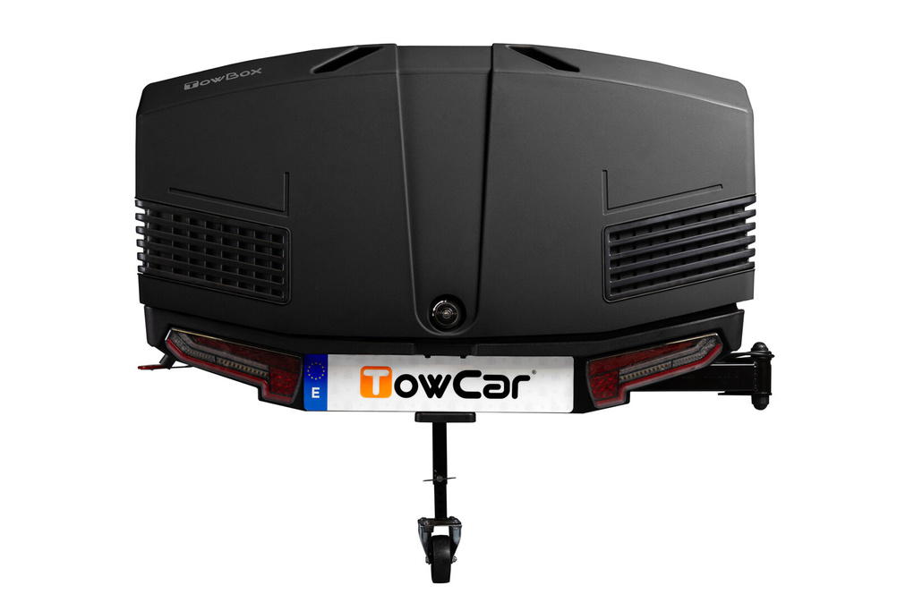 Towbox V3 Camper lang zwart - bagagebox voor op de trekhaak