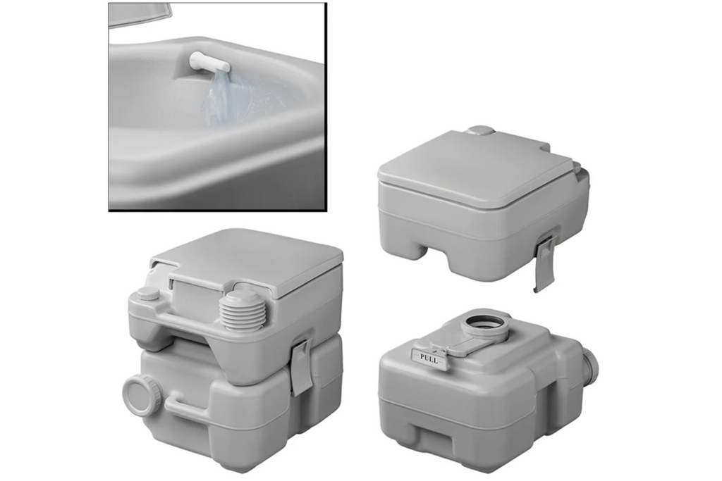 ProPlus 370415V01CR Draagbaar campingtoilet Grijs 10L/20L