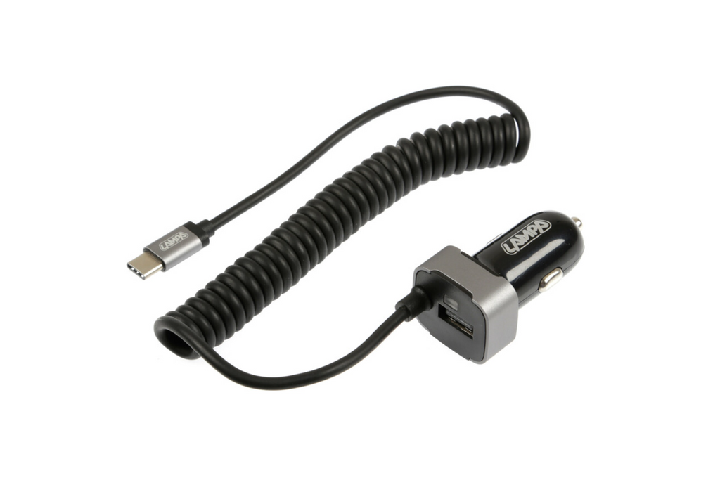 Autolader LAMP USB Type-C, sigarettenaansteker 12/24V
