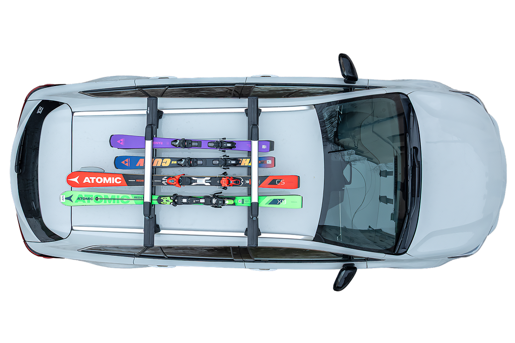 Inter Pack Frostline 4 - uitschuifbare aluminium houder voor 4 paar ski's of 2 snowboards