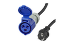 Adapter met Schuko-stekker en CEE-aansluiting 16A 230V ProPlus 373526 kabel 40cm