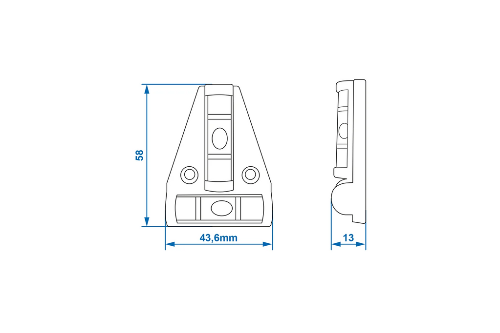 ProPlus 341214 kruiswaterpas T-type waterpas 58x43,6mm