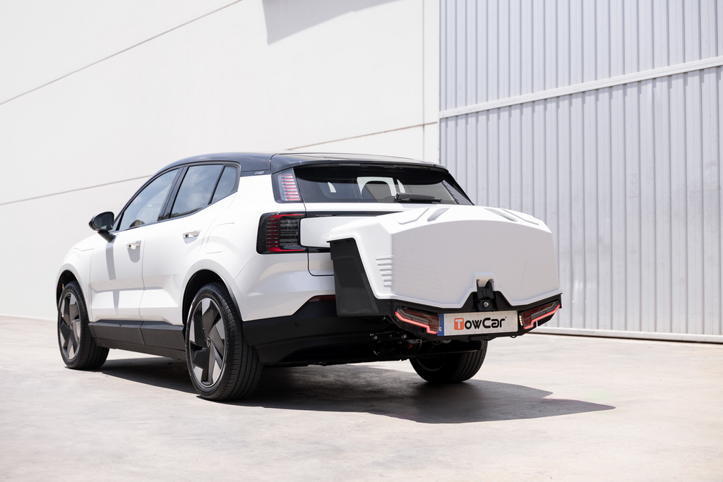 Towbox Alpha klassiek grijs - bagagebox voor montage op de trekhaak