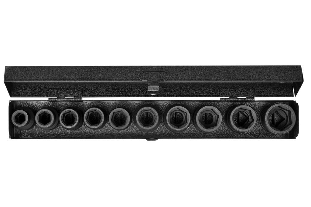 YATO YT-1025 korte slagdoppen 1/2" doppen 10 stuks.