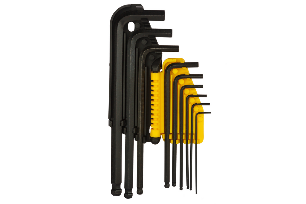 STANLEY inbussleutels, kogelkop zeskantsleutels 1,5-10 mm, 9 stuks.