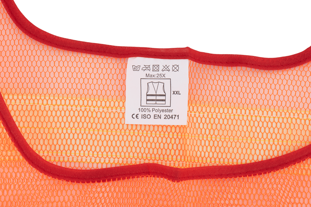 HERMON XXL oranje reflecterend vest met klittenbandsluiting aan de zijkant