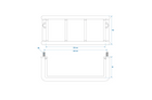 ProPlus beschermrooster voor achterlicht van aanhanger, achterlichtafdekking 228x105x80mm