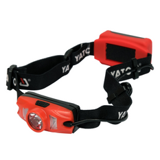 YATO YT-08596 LED-koplamp, achterlicht met waarschuwingsfunctie, 500lm