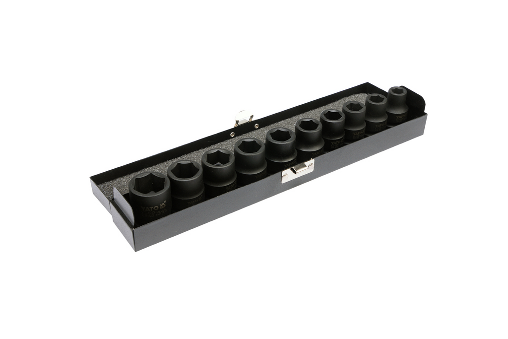 YATO YT-1025 korte slagdoppen 1/2" doppen 10 stuks.
