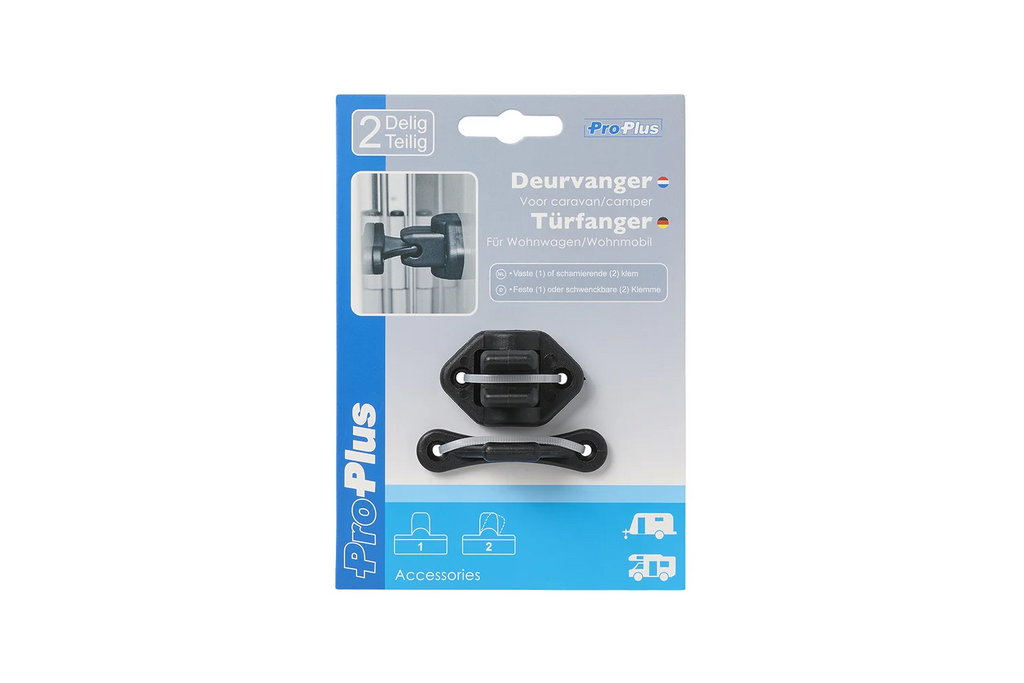 ProPlus 362622PMBK Caravan Deurslot, Zwarte Deurgreep