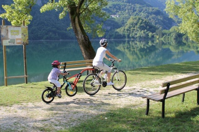 Trail Angel - trekstang voor een kinderfiets (rood)