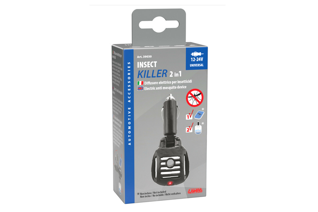Elektrische muggenverdelger LAMP met sigarettenaanstekerstekker 12/24V