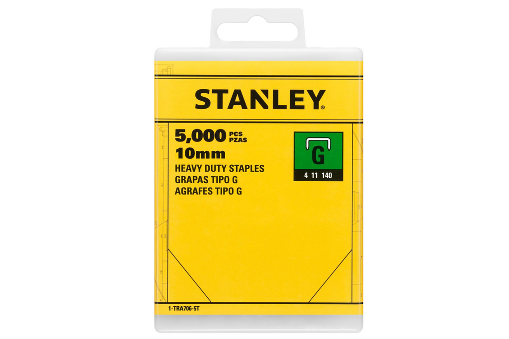 STANLEY nietjes 1-TRA706-5T Type G 4/11/140 10mm 5000 stuks