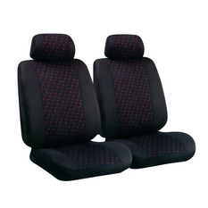 Set autostoelhoezen LAMPA Glamur zwart, voor de voorstoelen