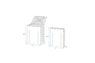 ProPlus 370408 opvouwbare afvalbak voor op de camping, inhoud 30 liter