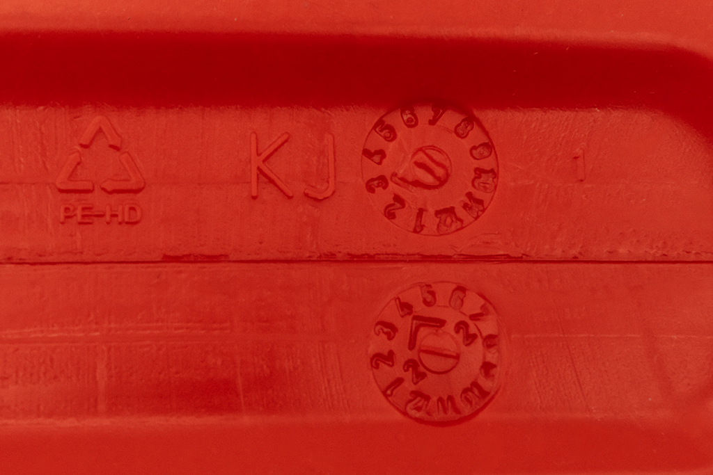 5L HERMON plastic jerrycan met trechter, rood