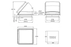 ProPlus 610900V01 dakraam/dakventilatie voor camper 280x280mm